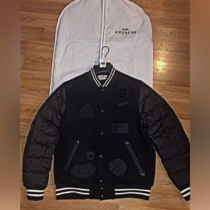 Coach, men’s letterman’s jacket, large